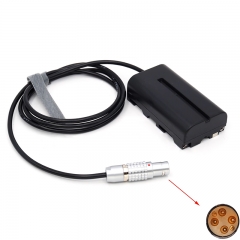 70cm DJI Ronin2 1B6 pin to NP-F550/NP-F570/970 Dummy battery Power Cable