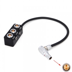 20/40/60cm straight/right angle head ARRI camera 12V 0B2 pin Power Splitter to 3*0B2 pin Power Splitter hub with 1/4 Screw