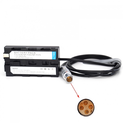 70cm DJI Ronin2 1B6 pin to NP-F550/NP-F570/970 Dummy battery Power Cable