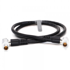 50/80cm dual right angle RED camera LCD EVF monitor power cable 1B 16 pin to 16 pin