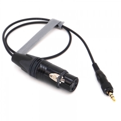 3.5mm TRS to 3 pin Male/Female/Mini XLR Locking Audio Cable Senn heiser Headphone Monitoring Cable