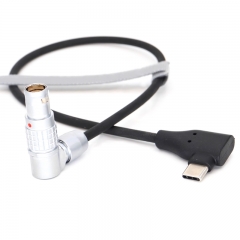 Straight head to right angle head DJI RS3/4 TYPEC C to DJI Transmissionwireless transmitter 6 pin
