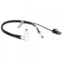 1B 10 pin ARRI ALEXA( Male) to RJ45 Date Cable( Male) camera control cable+0B2 pin 24V output cable