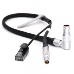 1B 10 pin ARRI ALEXA( Male) to RJ45 Date Cable( Male) camera control cable+0B2 pin 24V output cable