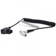 Right angle head DTAP to 2 pin power cable for Teradek ，Vaxis ，Hollyland， Swit wireless transmitter