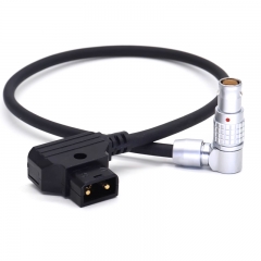 20/40/80cm D-tap to Right Angle Head 6 pin(4+2) Power Cable for DJI Transmission