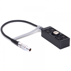 12V 0B2/3/4 pin 4*D-tap Power Splitter Hub with Fixed Screw for Movcam