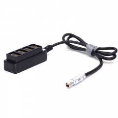 ARRI TRINITY FOCUS OS 4 pin Power Cable to DTAP*4 Splitter Hub