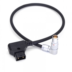 20/40/80cm D-tap to Right Angle Head 6 pin(4+2) Power Cable for DJI Transmission