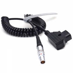 Right angle head DTAP to 2 pin power cable for Teradek ，Vaxis ，Hollyland， Swit wireless transmitter