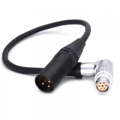 40/60/80cm XLR 3 pin to 6 pin female Power Cable for Atomos Neon 17