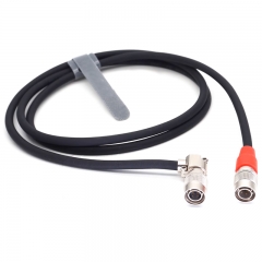 Power Splitter Right Angle Head 4 pin to Hirose for Zoom F4 F8 Sound Devices 633 664 power cable