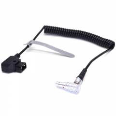 Right angle head DTAP to 2 pin power cable for Teradek ，Vaxis ，Hollyland， Swit wireless transmitter