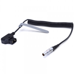 Right angle head DTAP to 2 pin power cable for Teradek ，Vaxis ，Hollyland， Swit wireless transmitter