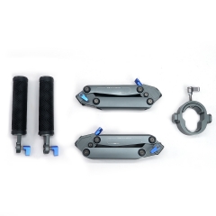 Universal Gimbal Z Axis Spring Dual Handle Grip with Nato Clamp for DJI RS2 RS3 RS3PRO RS4 RS4PRO
