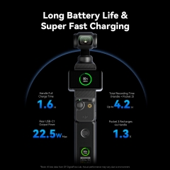 Quick Charging Battery Handle with Color LCD Monitor for DJI OSMO POCKET 3