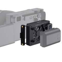 Camera Cooling Fan with NP-FZ100 and LP-E6P Battery Mount