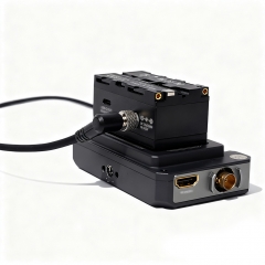 360 Degree Rotatable Dual Sony NPF-L Series Dummy Battery with DC with Lock to D-tap Power Cable
