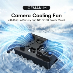 Camera Cooling Fan with NP-FZ100 and LP-E6P Battery Mount