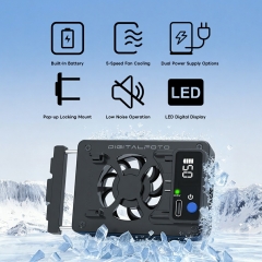Camera Cooling Fan with NP-FZ100 and LP-E6P Battery Mount