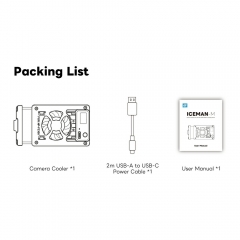 Camera Cooling Fan with NP-FZ100 and LP-E6P Battery Mount
