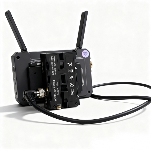 360 Degree Rotatable Dual Sony NPF-L Series Dummy Battery with DC with Lock to D-tap Power Cable