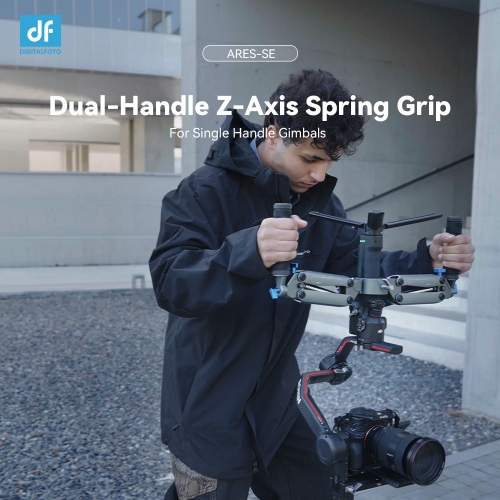 Universal Gimbal Z Axis Spring Dual Handle Grip with Nato Clamp for DJI RS2 RS3 RS3PRO RS4 RS4PRO