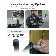 Universal Gimbal Z Axis Spring Dual Handle Grip with Nato Clamp for DJI RS2 RS3 RS3PRO RS4 RS4PRO