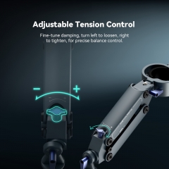 Universal Gimbal Z Axis Spring Dual Handle Grip with Nato Clamp for DJI RS2 RS3 RS3PRO RS4 RS4PRO