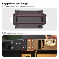 300kg Payload Video Production Camera Cart Collapsible Mobile Workstation 8