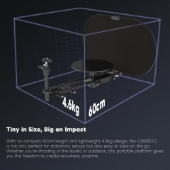 360° Automatic Motorized Electric Rotating Platform Rig for Videographers Content Creators