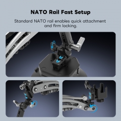 Z-Axis Mini Spring Arm for DJI Osmo Pocket 3, GoPro HERO13 & Insta360 X5 with 5.7