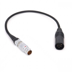 3 Pin Male Lemo to 4 Pin Male XLR 16-24V Power Cable