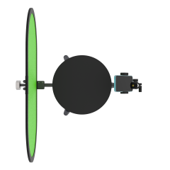 MINI Manual 360 Rotating Spinning Plateform with Table Clamp for Smartphone and Small Cameras