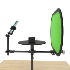 MINI Manual 360 Rotating Spinning Plateform with Table Clamp for Smartphone and Small Cameras