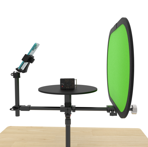 MINI Manual 360 Rotating Spinning Plateform with Table Clamp for Smartphone and Small Cameras