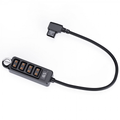 77cm 1 to 4 D-Tap Splitter with 1/4 Screw&Voltage Monitor