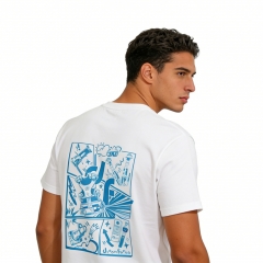 DIGITALFOTO Brand White T-Shirt with Fashion Design