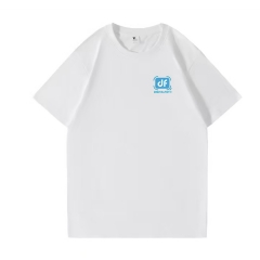 DIGITALFOTO Brand White T-Shirt with Fashion Design