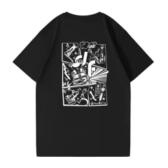 DIGITALFOTO Brand Black T-Shirt with Fashion Design