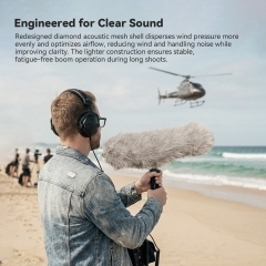 BLIMP System Microphone wind protect Cage Windshield Upgraded Shock Mount Suspension System for RODE Sennheise Rycote Sony Atomos Neumann Audio-Technica Shotgun Microphones