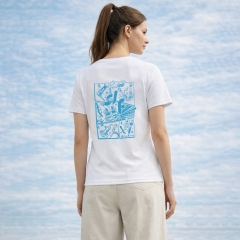 DIGITALFOTO Brand White T-Shirt with Fashion Design