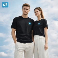 DIGITALFOTO Brand Black T-Shirt with Fashion Design
