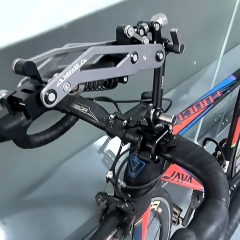 Motorcycle Handlebar Clamp Mount for DJI Osmo Pocket 4 3 Action Camera Insta 360 Z-Axis Shock Absorption Mini Spring Arm