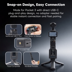 Wireless HDMI Transmitter and Receiver for DJI Osmo Pocket 3,Osmo Pocket 41080P UVC&HDMI Output Wireless HDMI Extender for OBS Switcher,1640ft 0.05s Latency,Reverse Charging,HDMI to UVC, Creator Combo