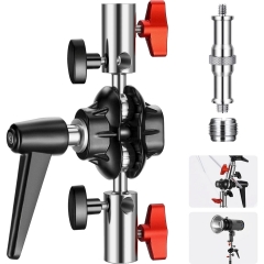 Double Ball Joint Adapter C Focus Heavy Duty Light Stand Head Adapter Double Ball Joint Adapter C