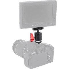 Prime Focus Easy Lock Mini Ball Head with Shoe Mount Adapter Ratchet Locking Knob