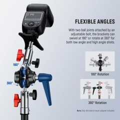 Double Ball Joint Adapter C Focus Heavy Duty Light Stand Head Adapter Double Ball Joint Adapter C