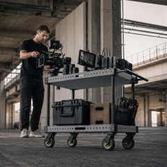 200KG Payload Lightweight Video Production Camera Cart
