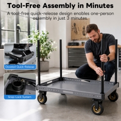 200KG Payload Lightweight Video Production Camera Cart